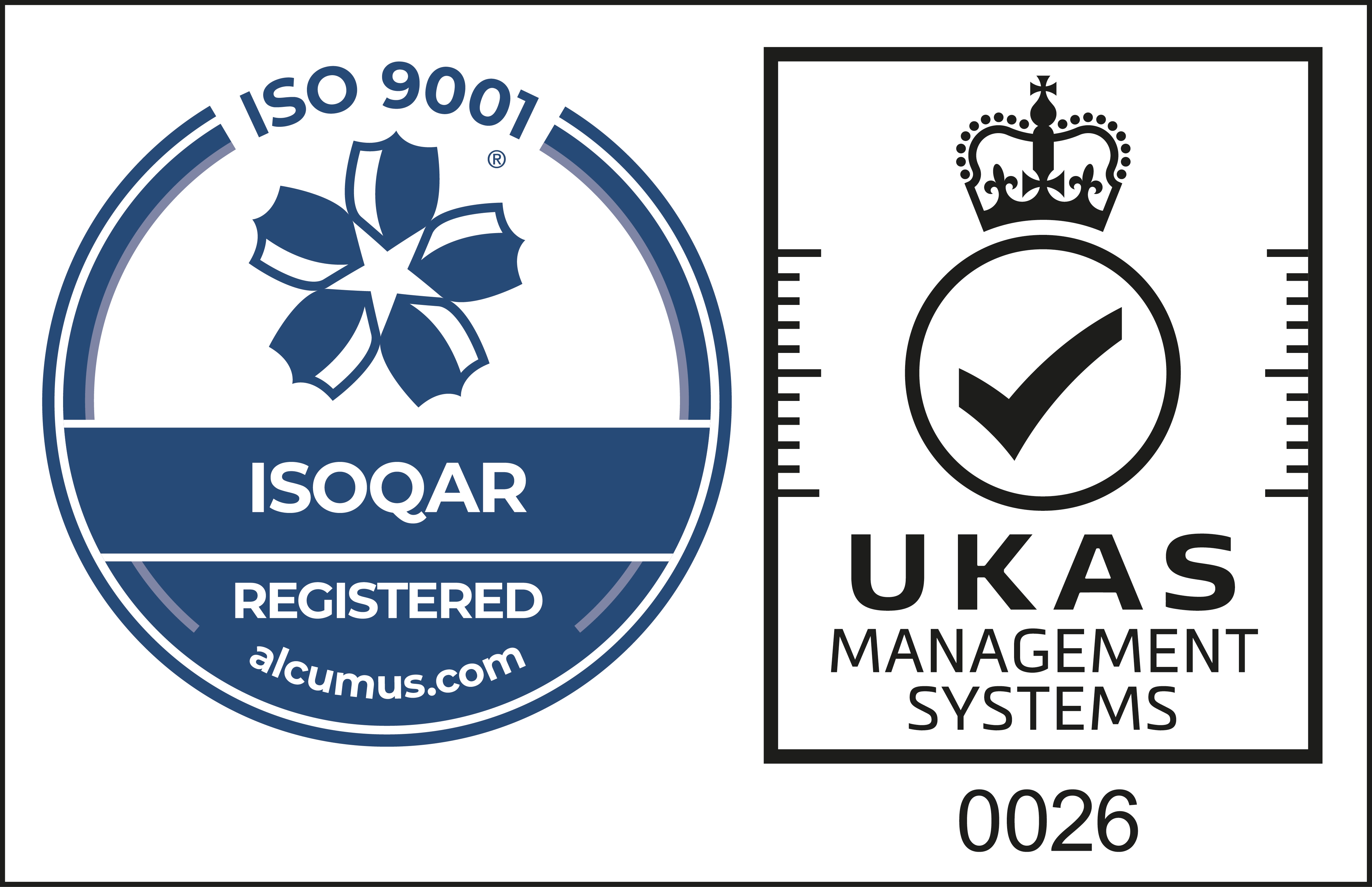 BSI Accredited to ISO9001:2015